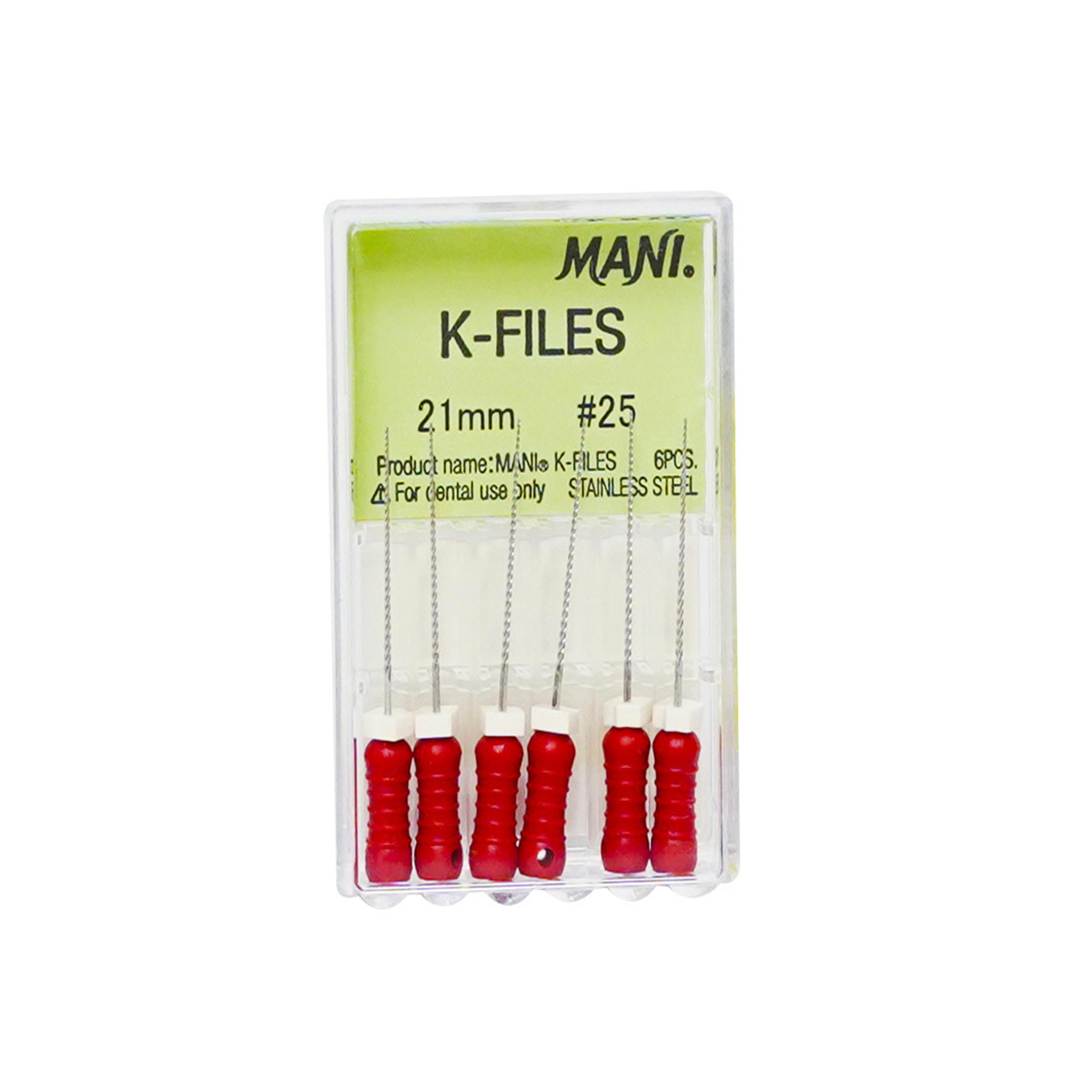 Mani K-File 21mm 25 No. (PACK OF 6)